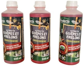 Pack de trois liquides pour pièges à guêpes
