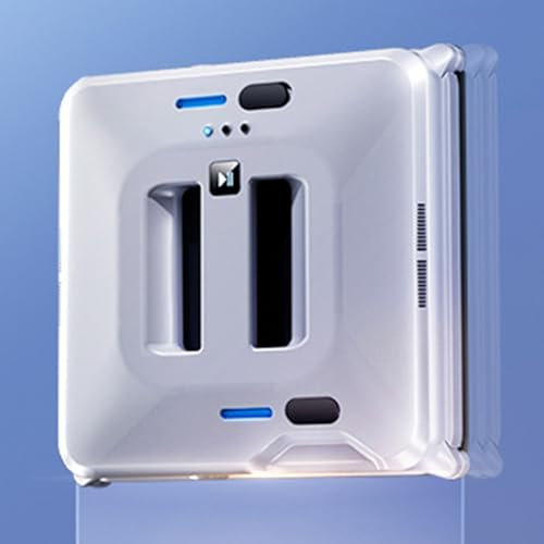 Robot limpiacristales cuadrado, limpiador de ventanas automático con doble pulverización de agua y planificación inteligente, enrutamiento automático de vídeo, succión de 3000 Pa