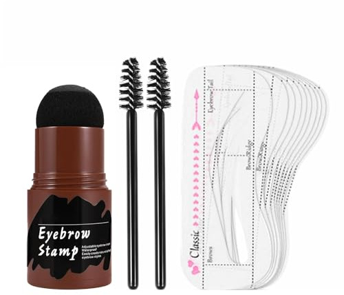 Kit de tinte de cejas, plantilla impermeable para cejas, plantillas de | cejas, sello de cejas para mujeres, niñas, principiantes, ocasión importante