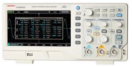 DUOCAI Osciloscopio de Almacenamiento Digital UTD2072CL 70MHz Osciloscopio automotriz 2 Canales U+S+B 500MSa/S Frecuencia de muestreo(E.U)