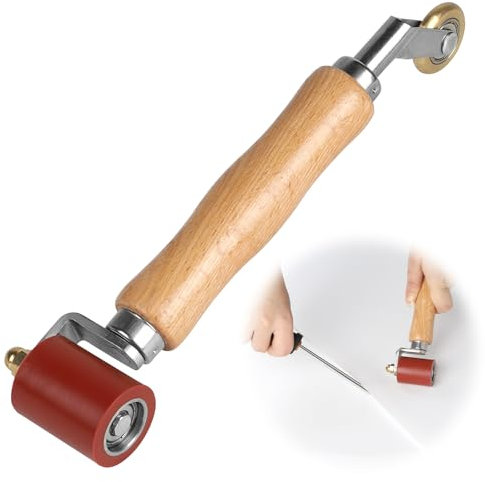 DBREAKS 2 IN 1 Rullo di Saldatura, Rullo Pressore Silicone Rullo di Pressione Mano Resistente alle alte temperature, ullo di Pressione en Ottone, per Appiattire la Membrana Impermeabile