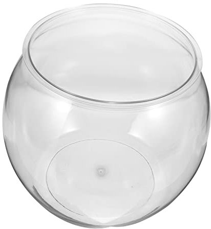 BELLIFFY Transparentes Aquarium Aus Kunststoff Fischglas Für Goldfische Und Steinschildkröten Tisch-Aquarium Mit Stabilem Boden