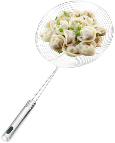 Spider Skimmer Spoon – Spider Strainer Skimmer Mestolo | Acciaio Inox Filo Filtri Alimentari | Gadget da Cucina | Setaccio a ragno per friggere | Cucchiaio per cucinare, filtrare l'olio,