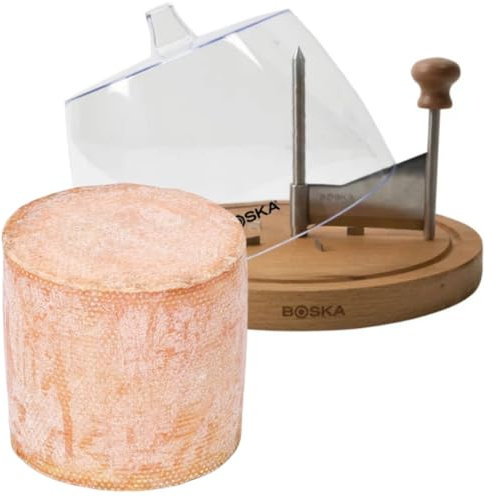 Pack BOSKA 850511 Girolle/Fraiseur bois avec cloche + 1 Fromage Tête de Moine 900gr pour profiter de faire des jolies fleurs et garder au frais sans que ca sèche - Coffret cadeau parfait