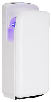 Générique Sèche-Mains Automatique à Air Pulsé 2000W – Séchage Ultra-Rapide 3-6 Sec – sans Contact, ABS Antibactérien, Fixation Murale – Idéal Toilettes Publiques et Pro