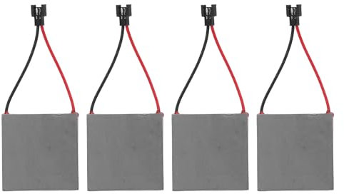 4Pcs Fireplace Fan Generator Plate, Power Generator Sheet, Aluminium Alloy 227℃, Strong Adaptability, Excellent Conductivity, Energy Efficient, Application: for Fireplace Fan