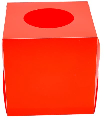Scatola Estrazione Lotteria Rossa in Plastica Apertura Tonda