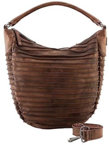 FREDsBRUDER Schultertasche Umhängetasche Riffeltier S Toffee braun