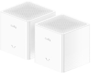 Cudy Système maillé AX3000 Wi-FI 6 pour Toute la Maison, M3000S 2-Pack | Wi-Fi 6 bi-bande 2402 + 574 Mbps, 2 ports Gigabit, réseau maillé sans interruption, serveur et client VPN, 160 MHz