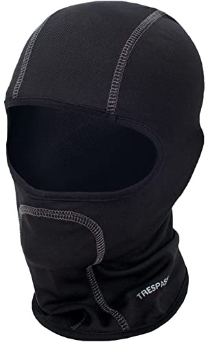 Trespass Unisex Kids Balaclava Moulder - Lightweight, Contrast Stitching, Lightweight Style, Quick Dry Black