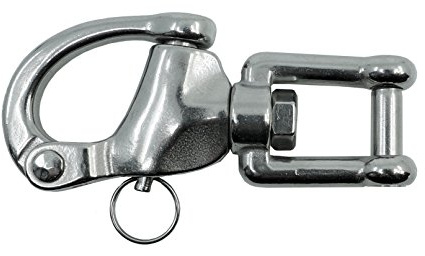KAMERO Edelstahl V4A, Patenthaken Sicherheits Patentverschluss Innensechskant, für Marathon Kutsche, 12,5 cm
