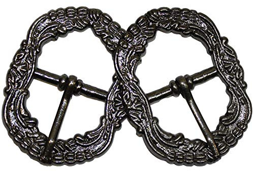 German Wear 2x Trachten Schnalle für Hosenträgern Trachtenhosen aus Metall