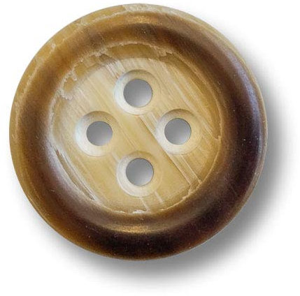 Knopfparadies - 8er Set Trachtenknöpfe aus Kunststoff in Hornoptik. Ø: ca. 28mm!