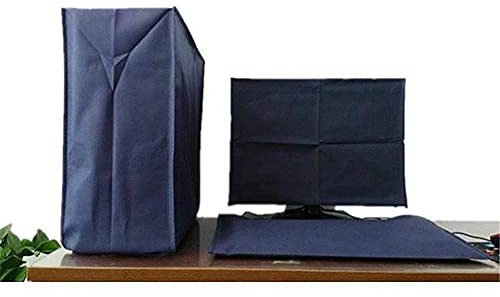 Juego de 3 piezas de Cubierta Antipolvo Para Computadora de Escritorio PC CPU Tower Protector Monitor+Teclado+PC host a Prueba de Polvo Cubiertas de Computadora Case,Cubierta de Polvo (24 pulgadas)