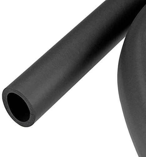 sourcing map 2 Stück Schaumstoffschlauch für Griffgriffstütze Rohrisolierung 22mm ID 32mm AD 1m lang Schaumstoffpolster Stangenschutz Schwarz