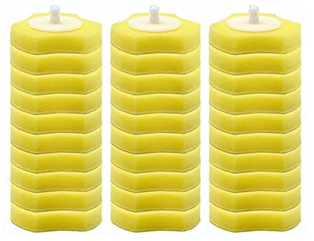 ChuangChi 30 PCS Einweg-Toilettenbürste Ersatzkopf Toilettenbürste Einweg-Nachfüllköpfe Einweg-Ersatzkopf für Toilettenbürste (Zitrone Duft)