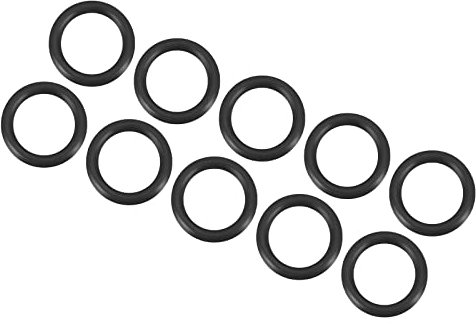 QUARKZMAN 12mm x 8mm x 2mm Nitrile Caoutchouc Joints toriques x 10 Pièces Rond Joint Rondelle pour Robinet Plomberie Réparation Étanchéité Connexion [Noir]