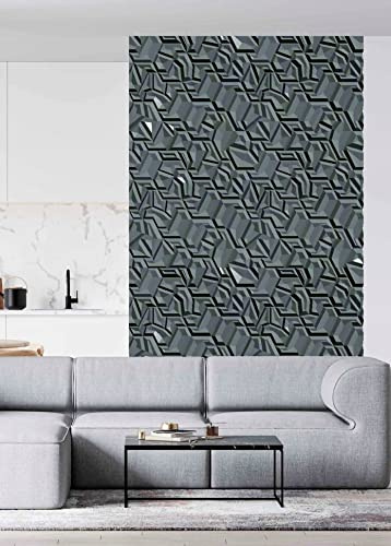 Deccart - 3D Wandpaneele Deckenplatten Decke Deckenverkleidung Paneele Styropor Wandverkleidung Wall Deko Panel Wand Panels Polystyrol Wandplatten 60x60cm OPAL (12 Stück)
