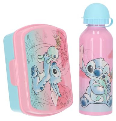 Disney Brotzeit-Set - Brotdose & Flasche 400ml, Stitch