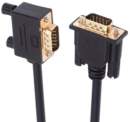 NFHK Cavo di prolunga VGA RGB maschio a maschio dritto 3COAX+6C per monitor e proiettore computer