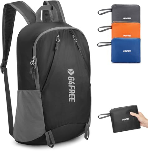 G4Free 24L faltbarer Rucksack, ultraleichter, verstaubarer Wanderrucksack, Reise-Tagesrucksack, Unisex, Wandern, Outdoor