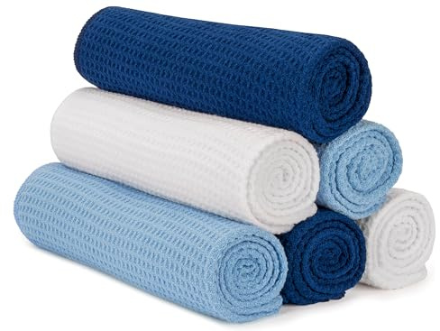 S&T INC. Microfiber Gym Towels, Yoga Towel for Home and Gym Bag, 16 Inch x 27 Inch, 6 Pack