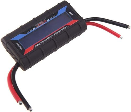 AUPOREY 150A Watt Meter Power Analyzer High Precision RC with Digital LCD Screen for Voltage (V) Current(A) Power(W) Charge(Ah) and Energy (Wh) Measurement