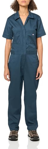 Dickies, Damen-Overall mit kurzen Ärmeln und Stretch, Farbe: Moosgrün – Größe: XS