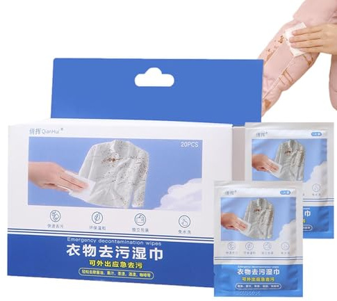 Lingettes nettoyantes – Lingettes détachantes | Lavages polyvalents – Lingettes de décontamination rapide | Lingettes détachantes pour enlever la saleté et les taches, enlever la poussière et la