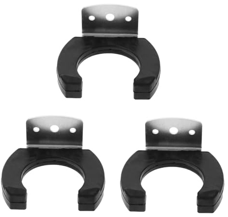 SHOWERORO 3 Stück Mikrofonhalterung ohne Kabel aus Eisen und Gummi Sicher und Praktisch für Ktv und Bühnenauftritte Montagebohrung 28mm Innendurchmesser 47mm