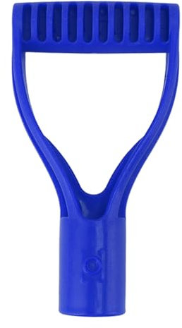 Plastic Spade Handle Shovel D Grip Handle, Spade Snow Scoop Digging Raking Tools Hand Protect Garden Accessorie for Snow Shovel Digging Raking, Replacement Handle (Blue)