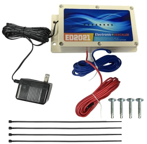 Sistema electrónico de descalcificación de agua para toda la casa, descalcificador de agua alternativo, acondicionador electrónico sin sal, elimina la cal y evita la acumulación de depósitos, adecuado