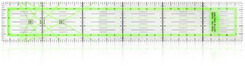 Lotsdonxia Acrylic Patchwork Rule for Fabric Cutting, Sewing Resistance Tool, Garment Marking Ruler, High-Density Rotary Tape Measure, and Supplies & Accessories for Quilting