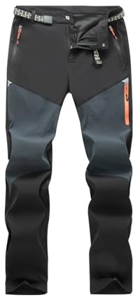 HomKuch Pantalons de Marche en Plein air pour Hommes Pantalons Tactiques Respirants et Coupe - Vent Pantalons de randonnée élastiques
