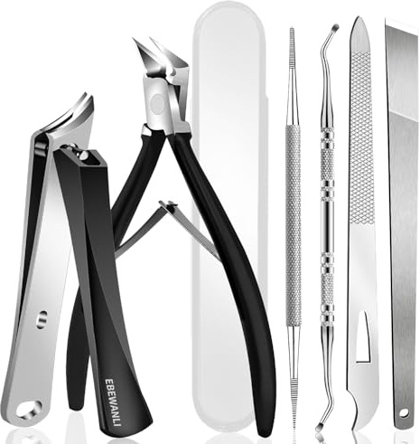 EBEWANLI Ingrown Toenail Kit, 6-Piece Pedicure Tools for Ingrown Nail