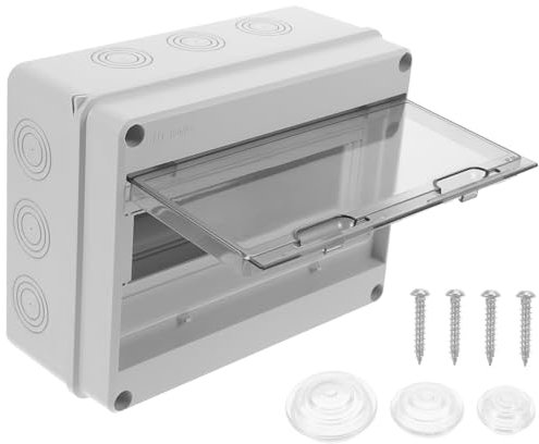 DIYEAH Coffret De Disjoncteurs Étanche Pour Extérieur Coffret Électrique Avec Couvercle Boîte De Jonction Résistante Aux Intempéries