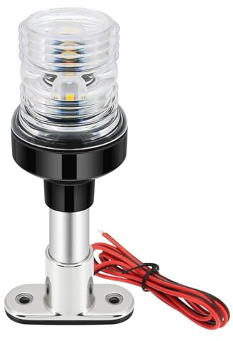 Piousunt 6inch 155mm 12V 24V Segelsignal Licht Boot Navigation Licht Falten 360 Grad LED für Yacht Marine Anker Boot Zubehör