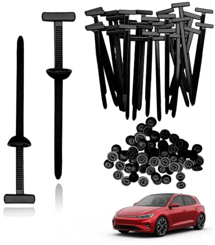 100 unidades de cierres de bridas universales para reparaciones, sujetacables – fijación de nailon resistente a los rayos UV | Uso versátil para coche, hogar e industria | Brida rápida y segura para