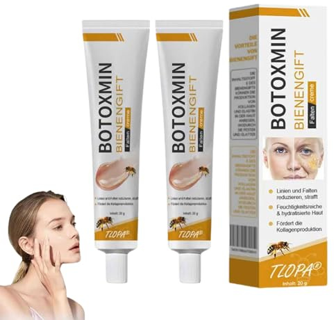 TLOPA Bienenvenom Faltenentfernungscreme, Professional Bienengift Anti-Falten-Creme, Anti-Falten-Feuchtigkeitscreme für Gesicht und Hals für alle Hauttypen (2)