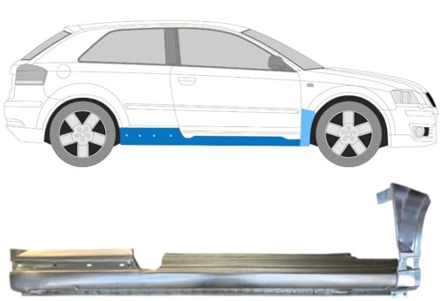 Voll schweller + Reparaturblech Kotflügel vorne für Audi A3 8P 2003-2012