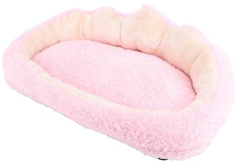Tnfeeon Kattsoffa, Mjuk Mjuk Soffsoffa för Katter och Kattungar, Mysig Inomhusbruk 22,4 X 17,7 Tum (Rosa)