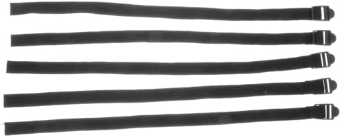 DOITOOL 5 Pièces Dragonne de Bâton de Ski en Tissu Noir Sangle Résistante pour Trekking et Ski Protège la Perte pour Sports de Plein Air
