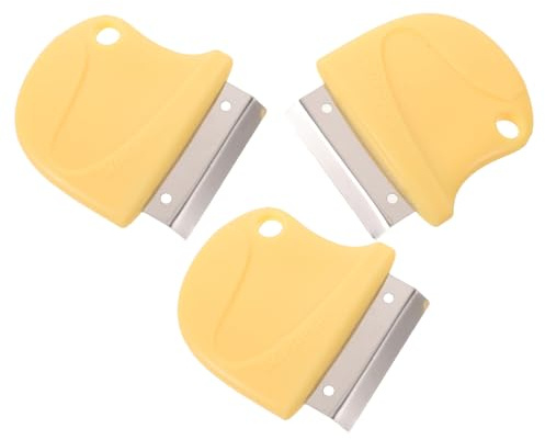 FESTFENDS Pelador de jengibre de cocina de 3 piezas, pelador de patatas manual de acero inoxidable, herramienta multifuncional para pelar frutas y verduras (patatas, jengibre, zanahorias).