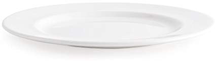Churchill Super vitrificada P605 Whiteware Classic Placa, blanco (Pack de 12)