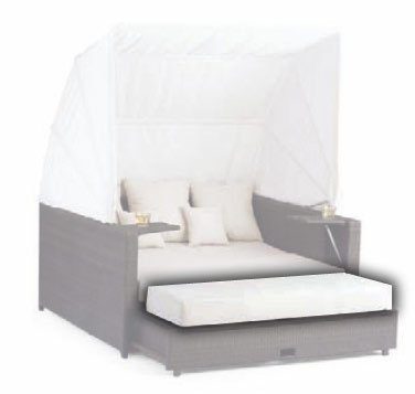 Domus Ventures Polsterauflage, S, in cremeweiß - passend zur Beach Lounge