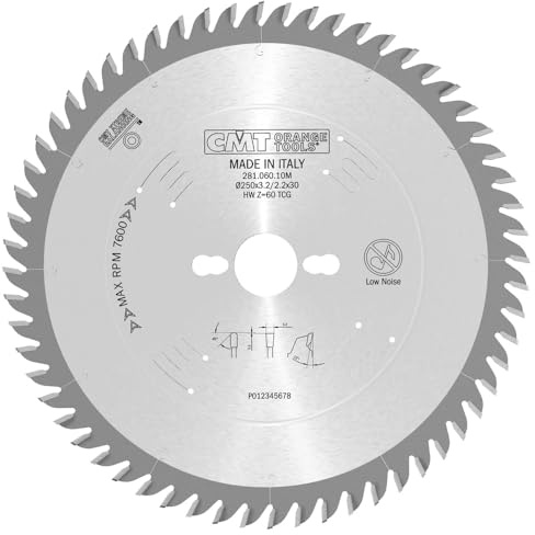 CMT 281.060.10M - Laminate-Chipboard Saw Blade250X3.2X30 Z60 10Hwg