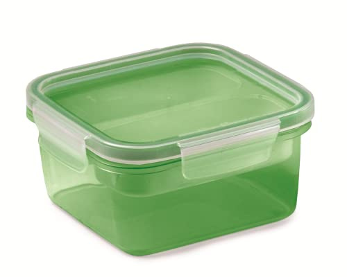 Snips |SnipsLock Lunch Box Quadrato 0,80LT VERDE con doppio scomparto | Made in Italy | 100% BPA Free