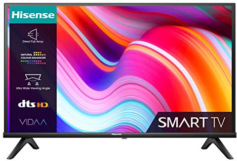 Hisense 40 Inch FHD VIDAA Smart TV 40A4KTUK - Natural Enhancer, HDMI, Share to TV, and Youtube, Freeview Play, Netflix and Disney+ (2023 Model)