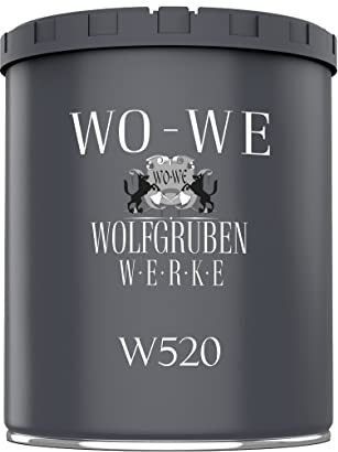 WO-WE Nano Fassadenfarbe W520 Wandfarbe für Außen Mauer Fassade Anthrazitgrau - 750ml