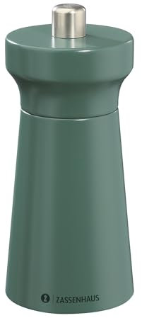 Zassenhaus WESTERLAND Deep Forest - Molinillo de pimienta (madera de haya lacada, con mecanismo de molienda de cerámica de alto rendimiento, 12 cm, diámetro de 5,4 cm)